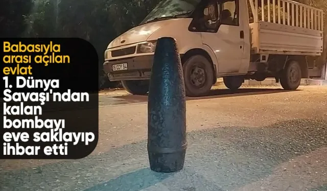 Oğlu İhbar Etti; Bursa'da Evden Patlamamış Mühimmat Çıktı