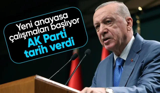 Yeni anayasa çalışmaları başlıyor: AK Parti tarih verdi