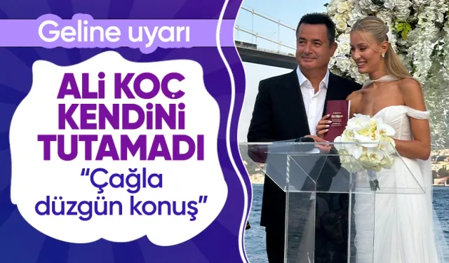 Ali Koç, Acun Ilıcalı'nın Düğününde Geline Uyarıda Bulundu