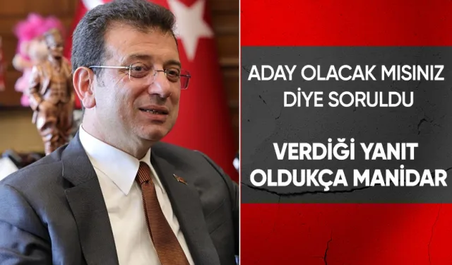 İmamoğlu'ndan Cumhurbaşkanlığı Adaylığına Dair Açıklama: "Millet Nerede İsterse Orada Olacağım"