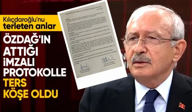 Kılıçdaroğlu'nu terleten gizli protokol sorusu! Özdağ belgeleri paylaşınca yanıtlarını değiştirdi