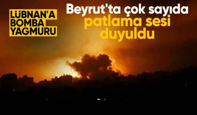 Lübnan'ın başkenti Beyrut'ta çok sayıda patlama sesi duyuldu