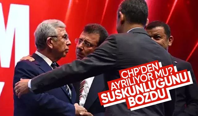 Mansur Yavaş CHP'den istifa ediyor mu? Suskunluğunu bozdu