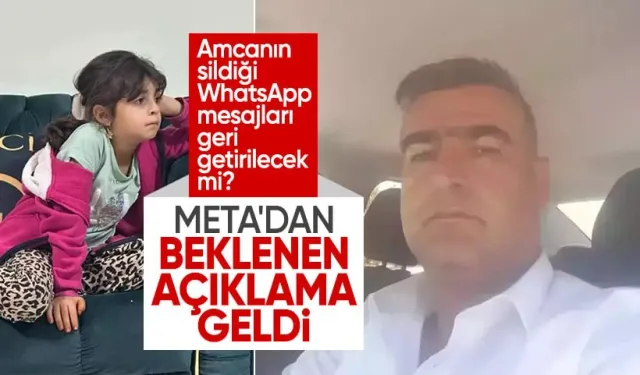 Narin'in amcası Salim Güran'ın sildiği mesajlar geri getirilecek mi? Meta'dan beklenen açıklama