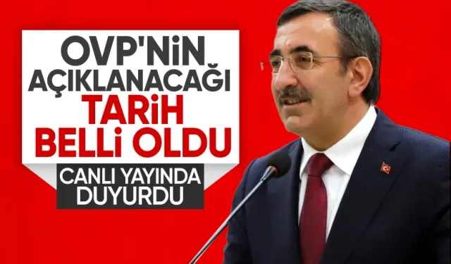 OVP'nin açıklanacağı tarih belli oldu: Cumhurbaşkanı Yardımcısı Yılmaz duyurdu