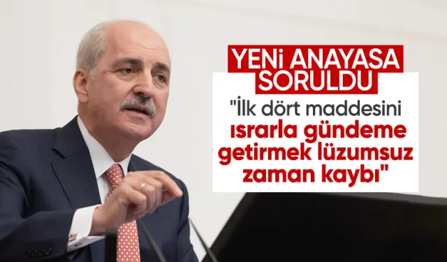 TBMM Başkanı Kurtulmuş'tan ilk dört madde açıklaması