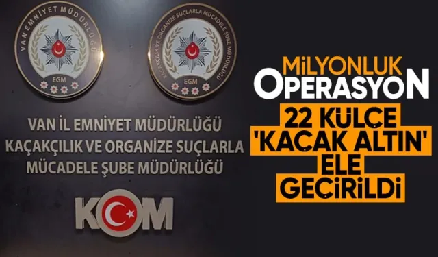 66 milyon TL değerinde kaçak altın ele geçirildi