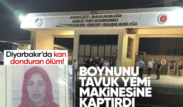 Diyarbakır'da korkunç ölüm! Boynunu tavuk yemi üretim makinesine kaptırdı