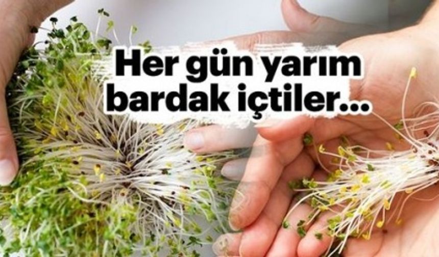 Her gün yarım bardak içtiler... Kansere çare oluyor!