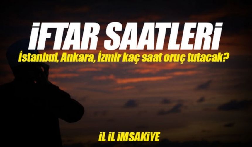 İl İl İftar Saatleri