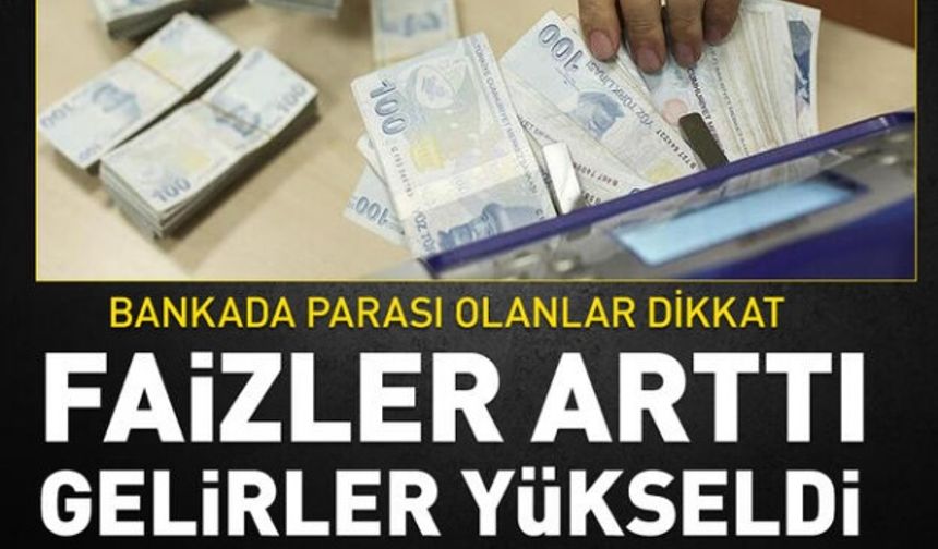 Bankada parası olanları ilgilendiriyor: İşte bankalara göre faiz oranları