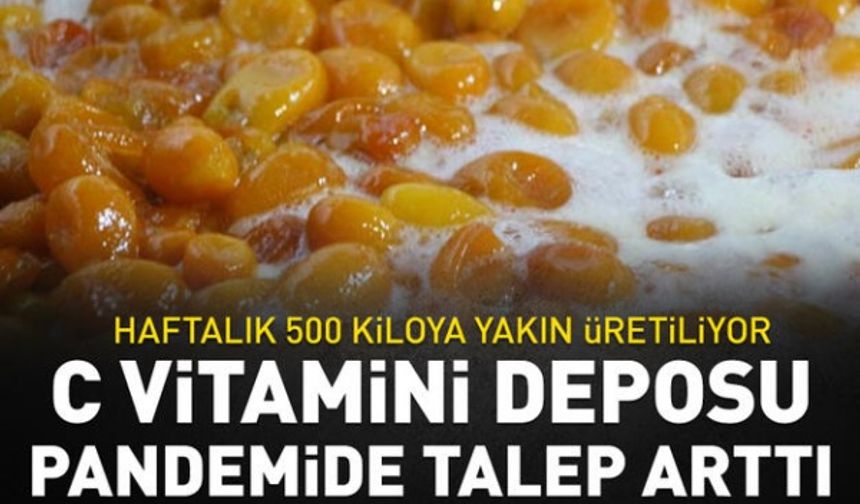 C vitamini deposu... Pandemide talep arttı, haftalık 500 kiloya yakın üretiliyor!