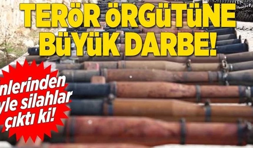 Terör örgütüne büyük darbe .