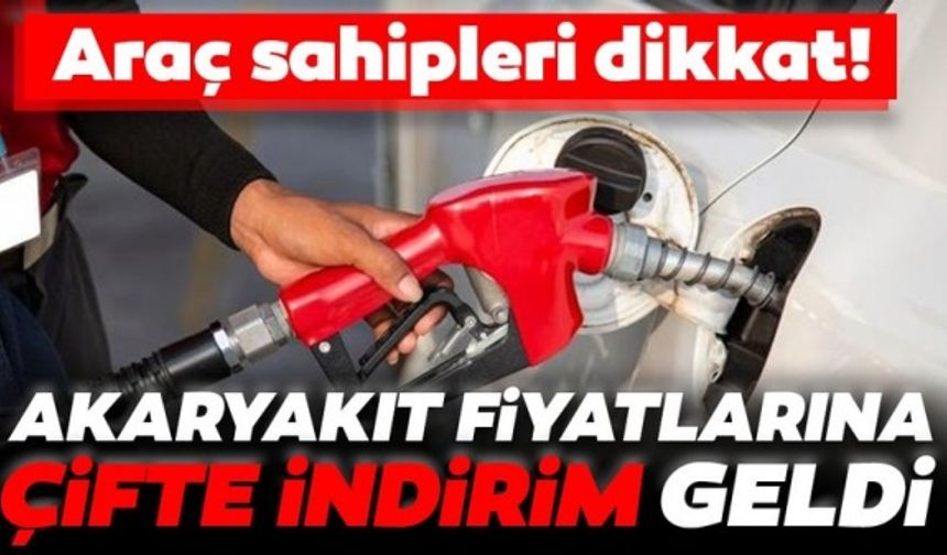 Benzin ve motorin fiyatlarına indirim geldi: İşte yeni fiyatlar!