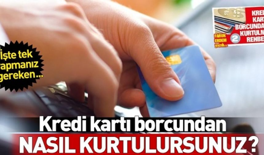 Ekstreyi getiren borcu sildirir | Kredi kartı borç yapılandırma projesinde istenen belgeler neler?