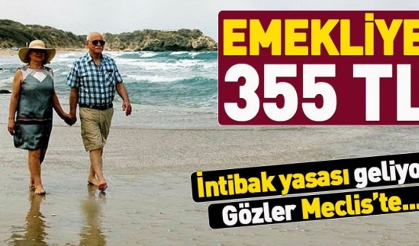 Emekliye 355 TL | Milyonlarca emeklinin gözü Meclis'ten çıkacak intibak yasasında