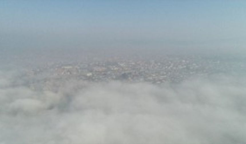 DÜZCE - Sisle kaplanan Düzce Ovası drone ile görüntülendi