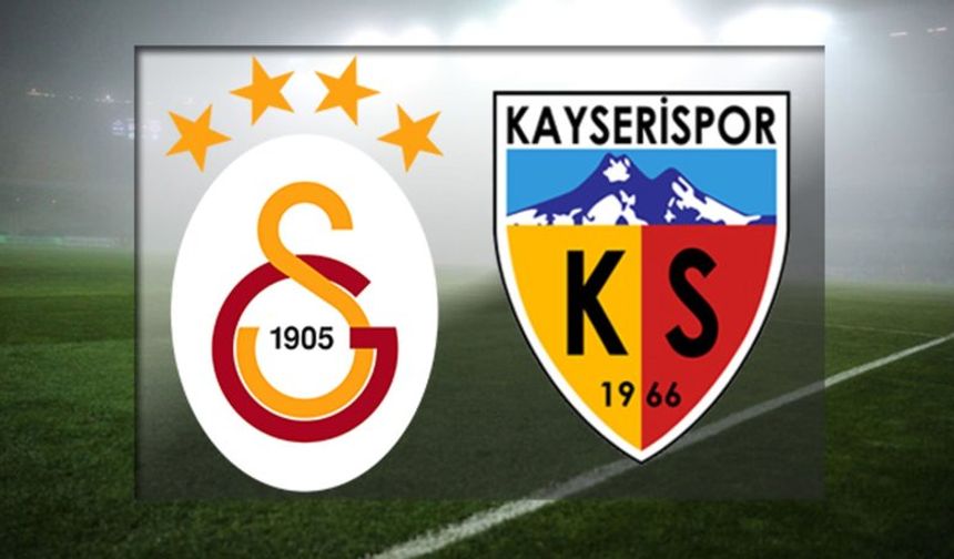 Beklenen karşılaşma gerçekleşti! Kayserispor, Galatasarayı 2-1 mağlup etti!