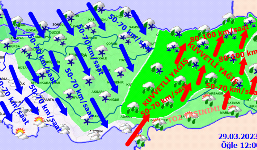 Yarın Hava durumu Nasıl Olacak? 15 Mart Gecesi ve 16 Mart için güncel tahminler!