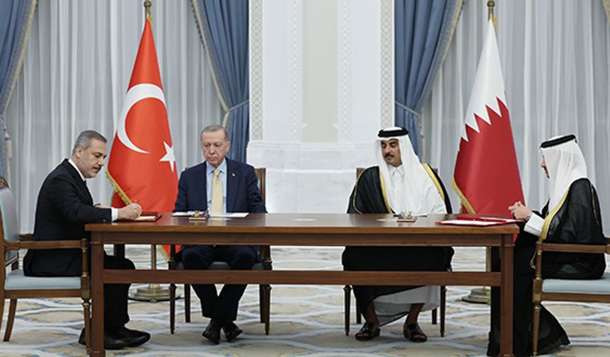 Türkiye ile Katar arasında ortak bildiri ve 12 anlaşma imzalandı