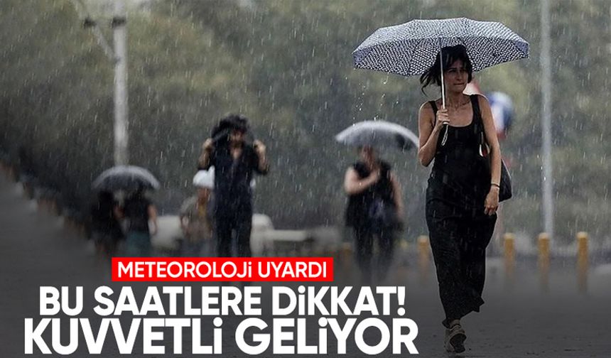 Meteorolojiden İç Anadolu ve Batı Karadeniz için kuvvetli yağış uyarısı