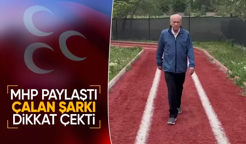 MHP Lideri Bahçeli'nin Yürüyüş Anları Ferdi Tayfur'un Şarkısıyla Sosyal Medyada Paylaşıldı