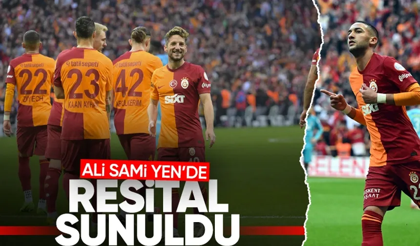 Galatasaray, sahasında Sivasspor'u 6 golle geçti