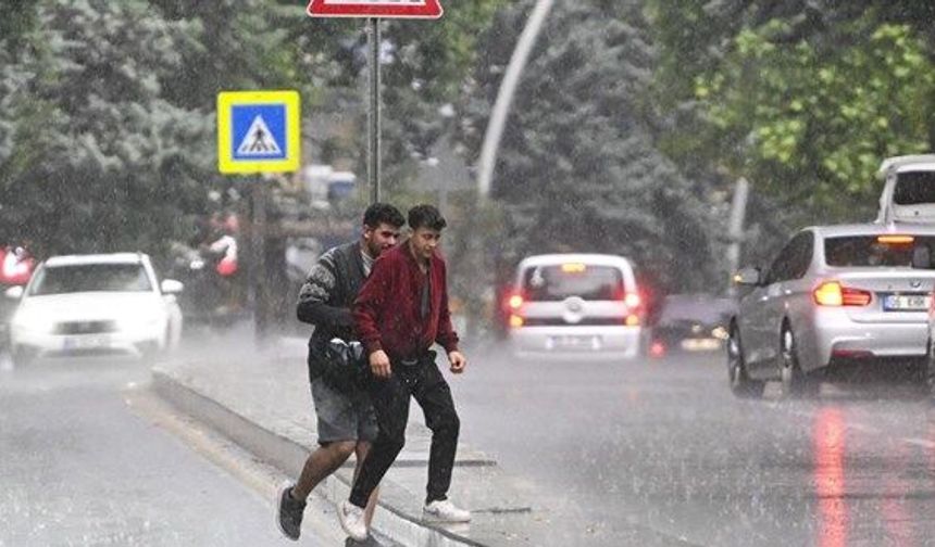 Ankara için kuvvetli sağanak uyarısı