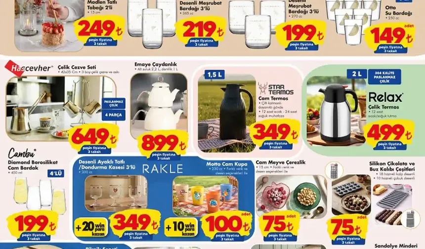 ŞOK'ta bu cumartesi kaçırılmayacak indirimler! Barbie oyuncak, Fissler, halı... Şok 27 Haziran Cumartesi Aktüel