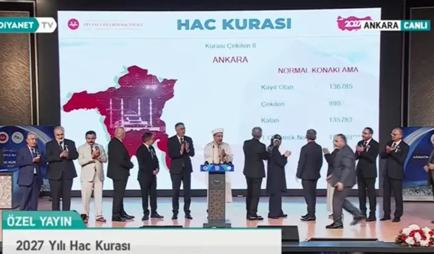 2027 Hac Kurası Çekildi