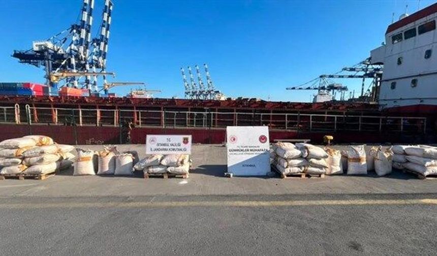 Ambarlı Limanı'nda yaklaşık 3 ton uyuşturucu ele geçirildi