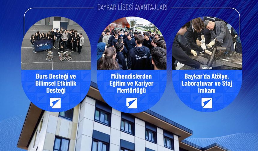 BAYKAR Fen Lisesi Başvuruları Başladı! İşte başvuru ekranı...