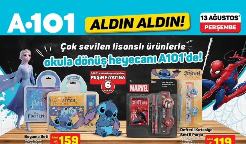 A101 13 Ağustos 2026 Aktüel Ürünler Kataloğu