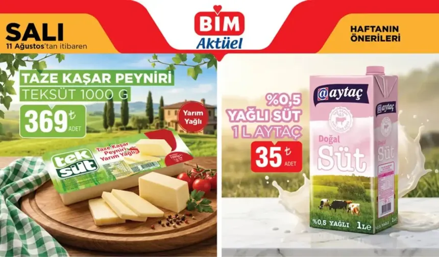 BİM 11 Ağustos 2026 Salı Aktüel Ürünler Kataloğu