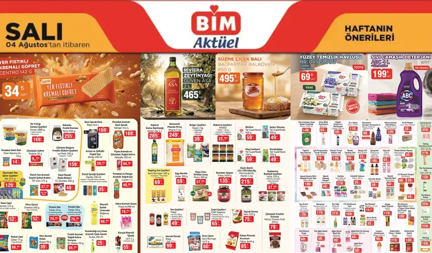 BİM 4 Ağustos 2026 Salı Aktüel Ürünler Kataloğu