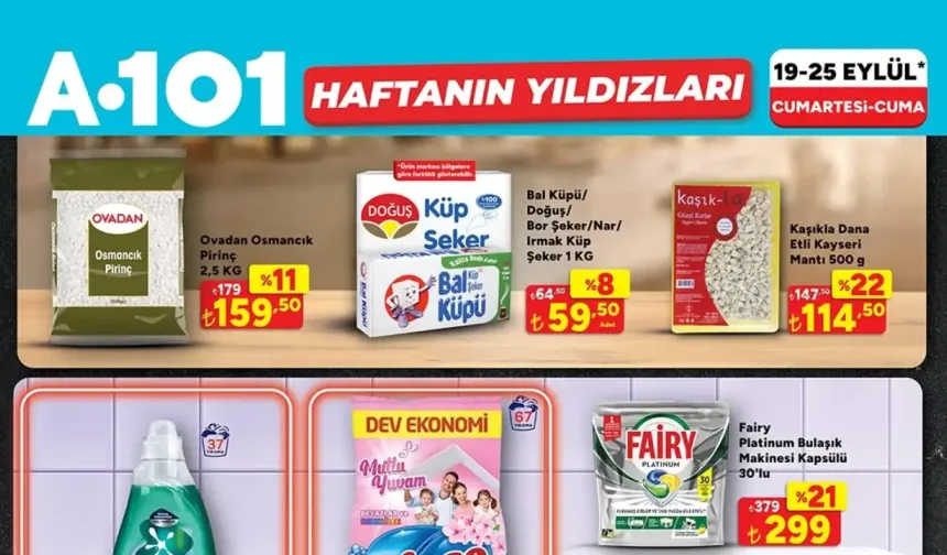 A101 19 Eylül 2026 Cumartesi Aktüel Ürünler Kataloğu Yayımda!