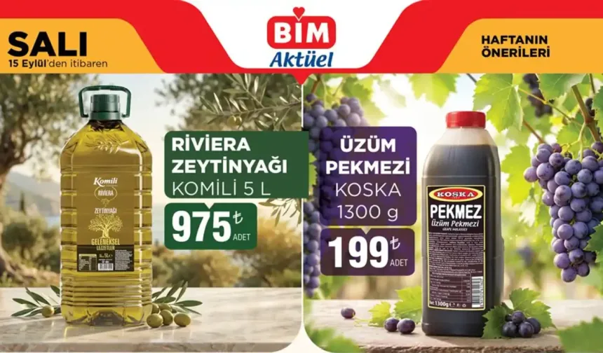 BİM 15 Eylül 2026 Salı Aktüel Ürünler Kataloğu Yayımda!