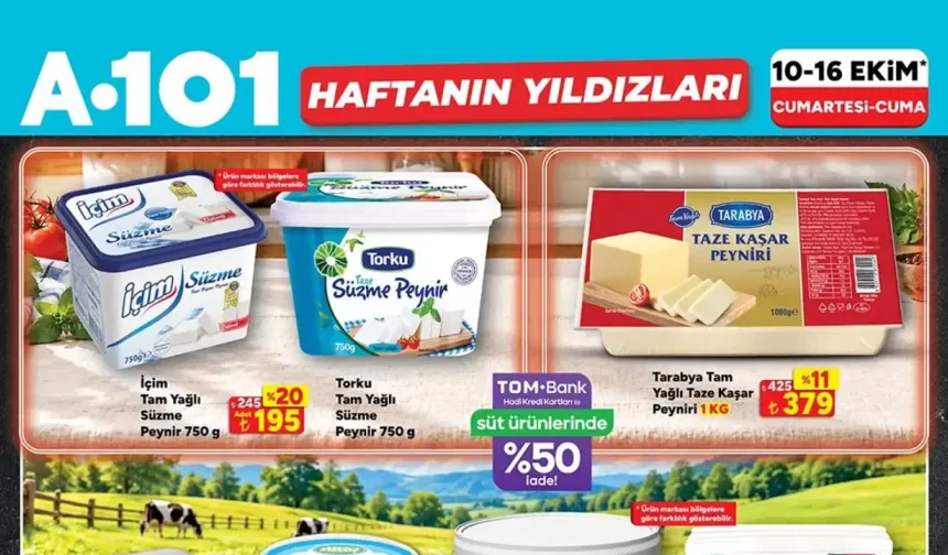 A101 1 Yüzde 50 İndirimli 10 Ekim 2026 Cumartesi Aktüel Ürünler Kataloğu Yayımda!