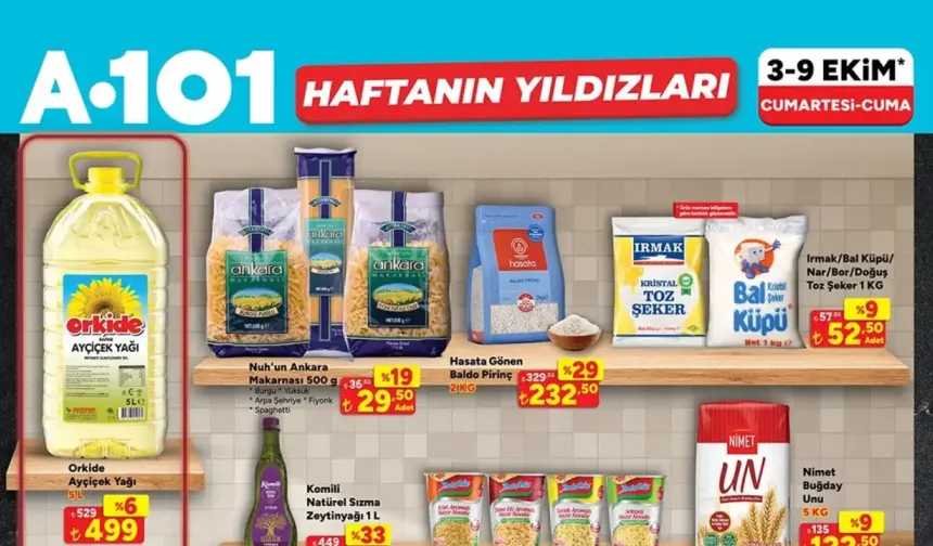 A101 1 Alana 1 Bedava 3 Ekim 2026 Cumartesi Aktüel Ürünler Kataloğu Yayımda!