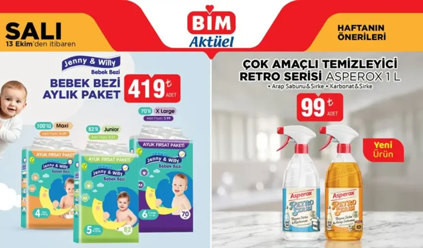 BİM 13 Ekim 2026 Salı Aktüel Ürünler Kataloğu Yayımda!