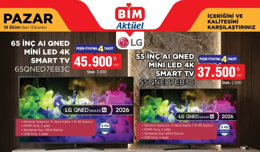 BİM 18 Ekim 2026 Pazar Aktüel Ürünler Kataloğu Yayımda!