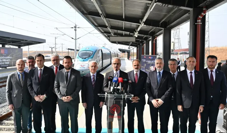Türkiye'nin Yeni Hızlı Tren Hattı Yarın Hizmete Alınıyor