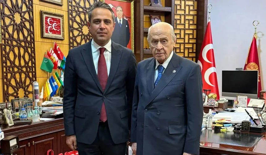 Ankara 2 No'lu Baro Başkanı seçilen Muhammet Kürşat Üçüncü'den Devlet Bahçeli'ye ziyaret