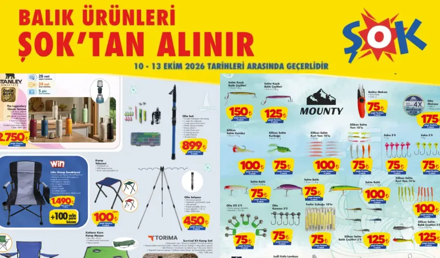 ŞOK 10 Ekim 2026 Cumartesi Fırsatları Aktüel Ürünler Kataloğu