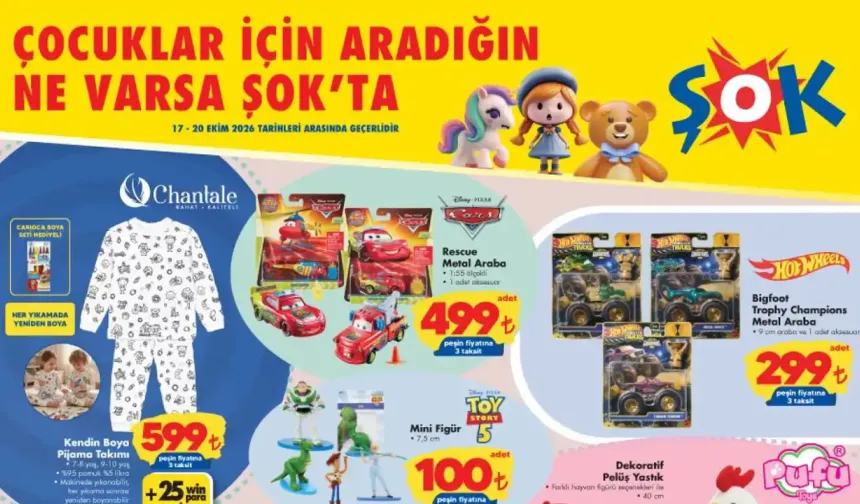 ŞOK 17 Ekim 2026 Cumartesi Fırsatları Aktüel Ürünler Kataloğu