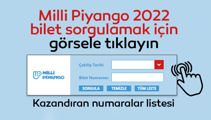 Milli Piyango bilet sorgulama Milli Piyango sonuçları 2022 ...