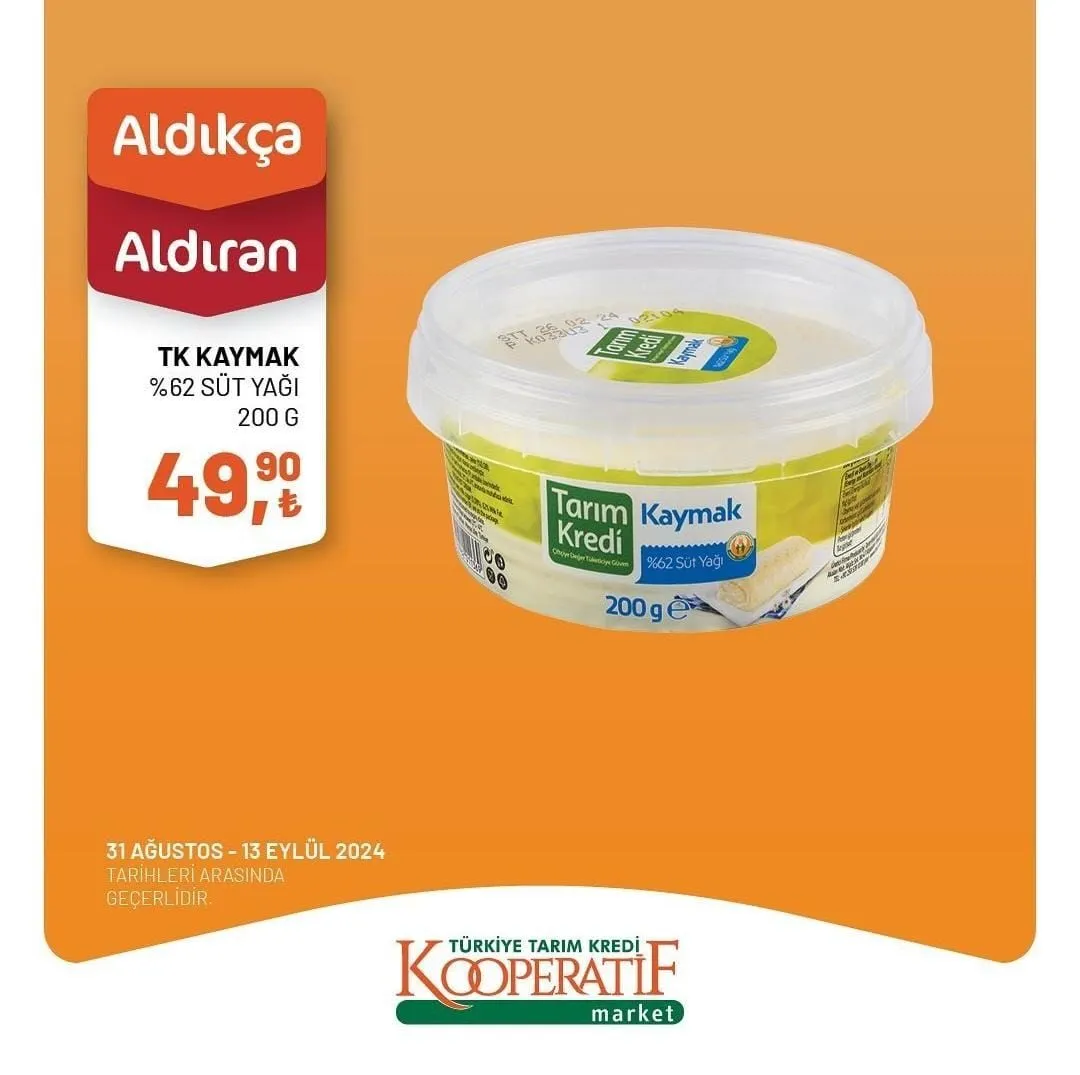 31 Ağustos-13 Eylül Tarihlerinde Tarım Kredi Kooperatif Marketlerde Büyük İndirimler