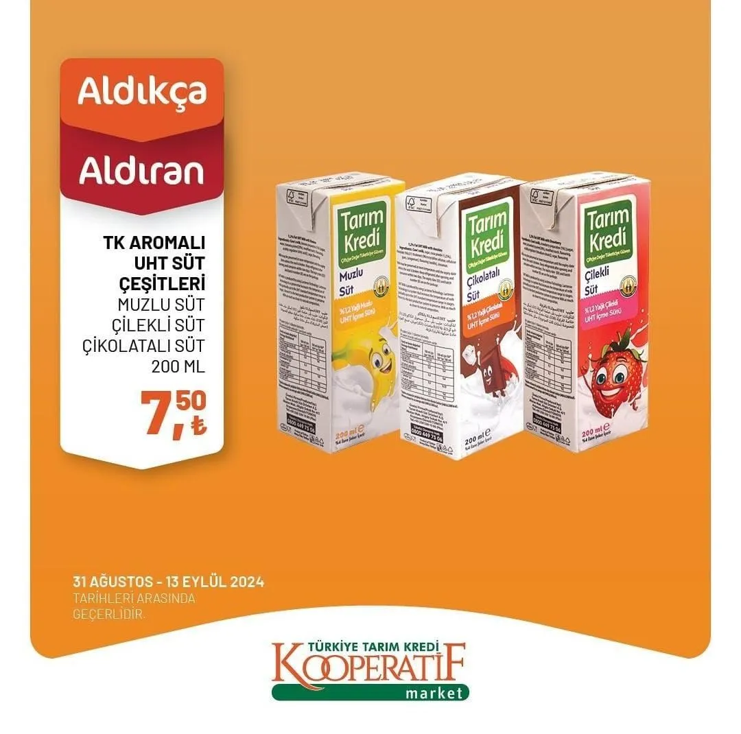 31 Ağustos-13 Eylül Tarihlerinde Tarım Kredi Kooperatif Marketlerde Büyük İndirimler