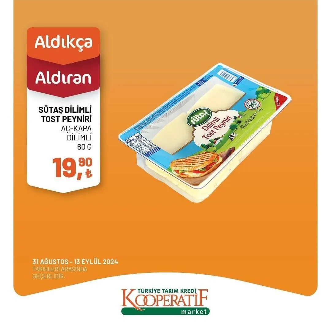 31 Ağustos-13 Eylül Tarihlerinde Tarım Kredi Kooperatif Marketlerde Büyük İndirimler