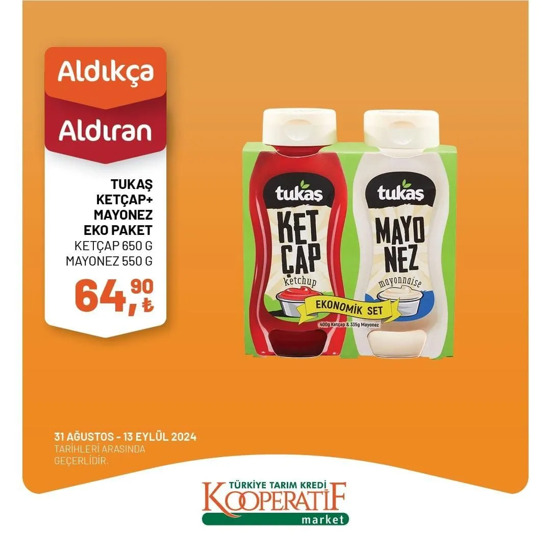 31 Ağustos-13 Eylül Tarihlerinde Tarım Kredi Kooperatif Marketlerde Büyük İndirimler